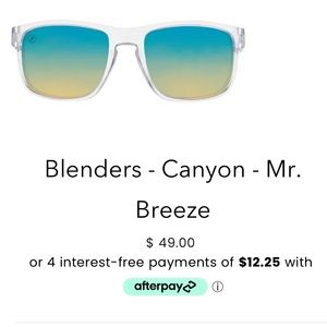 BLENDERS EYEWEAR MR. BREEZE unisex sunglasses NIB